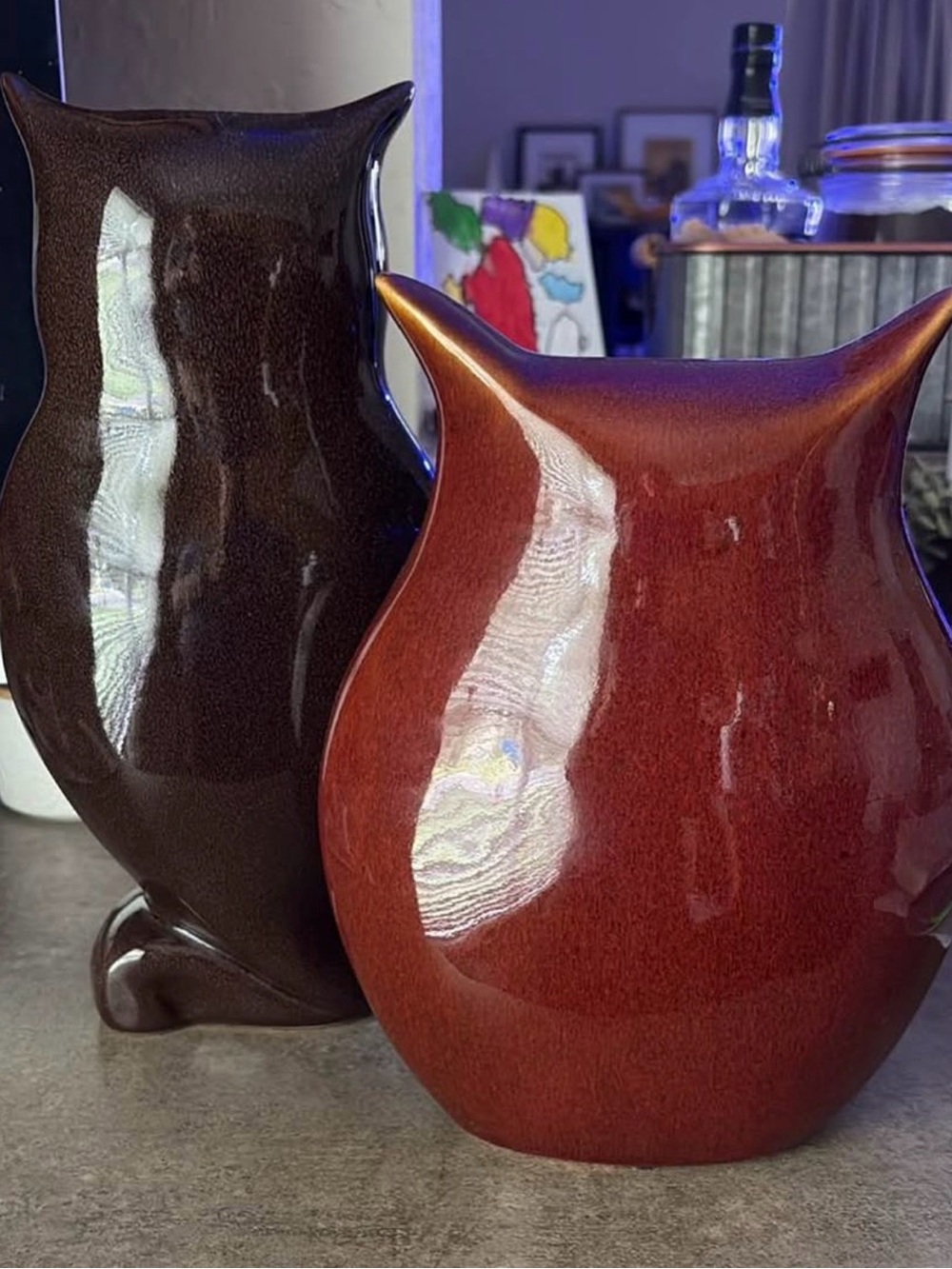 Ceramic Owl Set - Picture 2 of 4